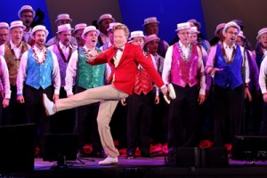 Conan O’Brien and the Gay Men’s Chorus of Los Angeles. Photo by Matthew Imaging