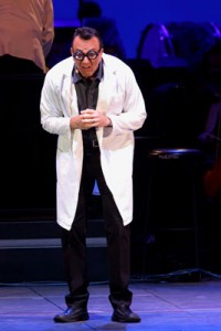 “Oyven layven!” “Simpsons” voiceover artist Hank Azaria dressed as Professor Frink. Photo by Matthew Imaging