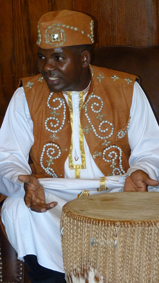 During his visit to Local 47, Saava Karim was kind enough to perform his ngoma (the Swahili word for “drum”). Photos: Nate Herrera